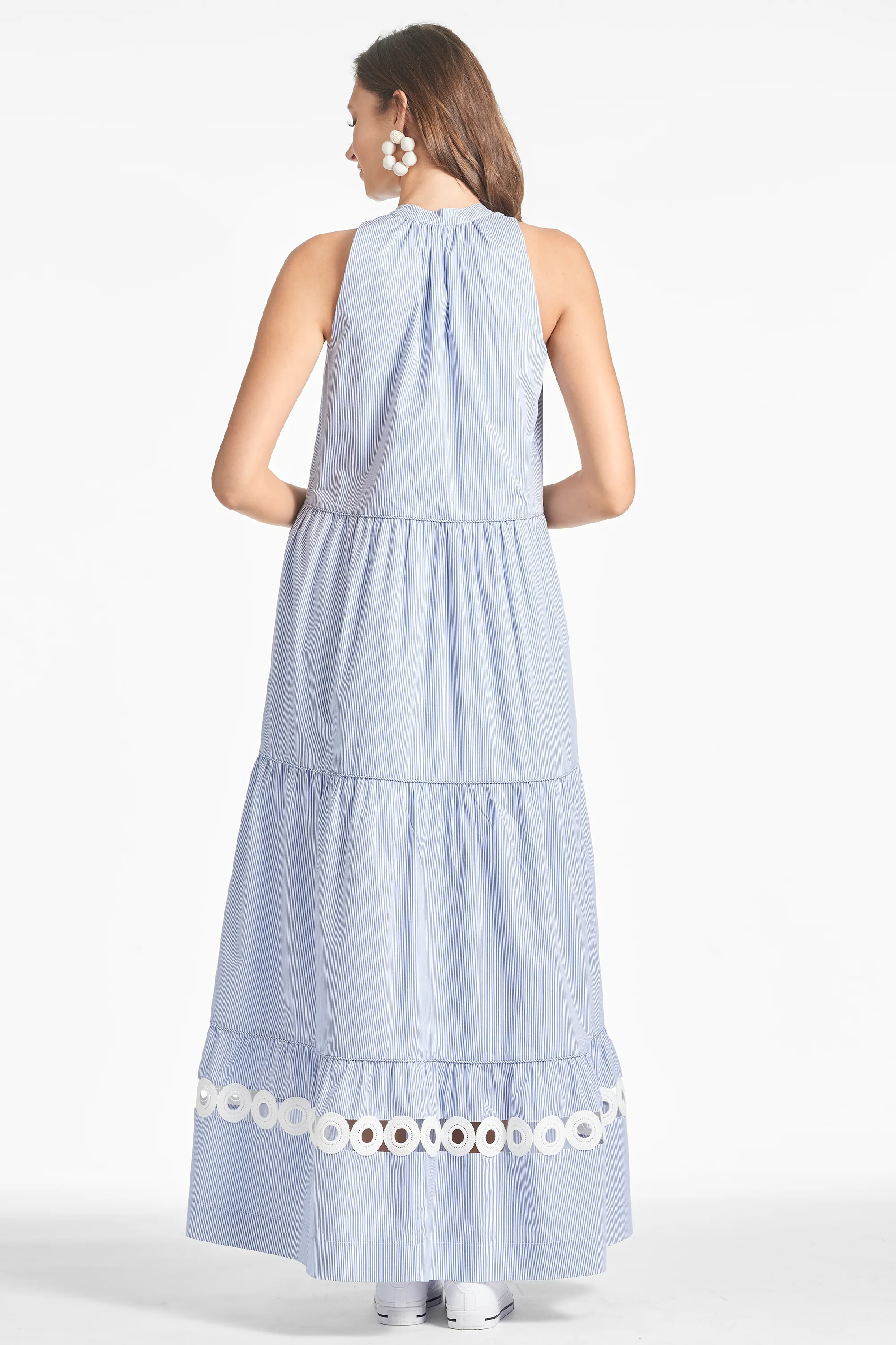 Positano Dress - Pinstripe - Image 3
